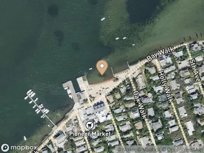 Map showing Fair Harbor ferry dock