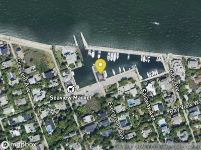 Map showing Seaview ferry dock