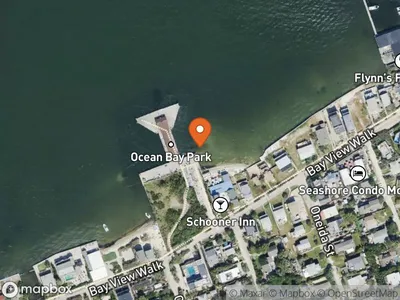 Map showing Ocean Bay Park ferry dock