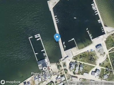 Map showing Point O' Woods water taxi dock