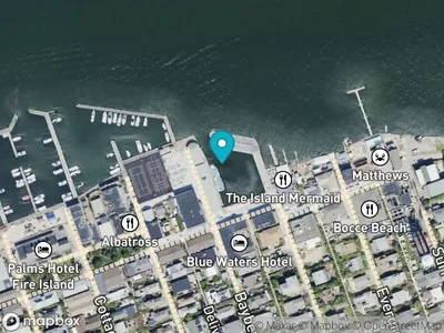 Map showing Ocean Beach ferry dock