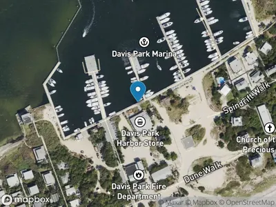Map showing Davis Park ferry dock