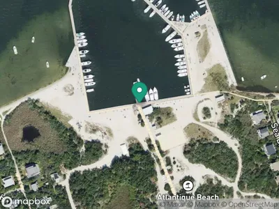 Map showing Atlantique ferry dock